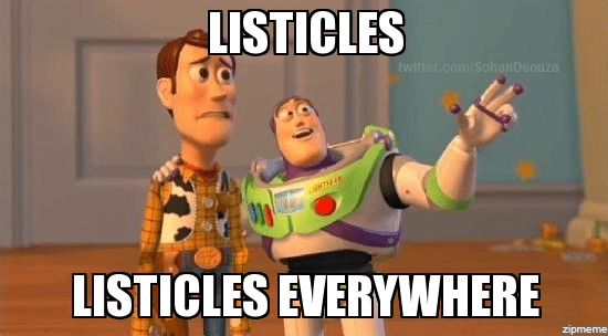 Buzz Lightyear talking to Woody about Listicles