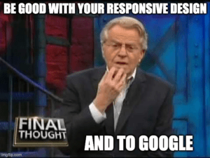 jerry springer final thought on responsive design