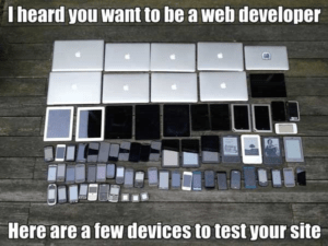 a variety of mobile devices