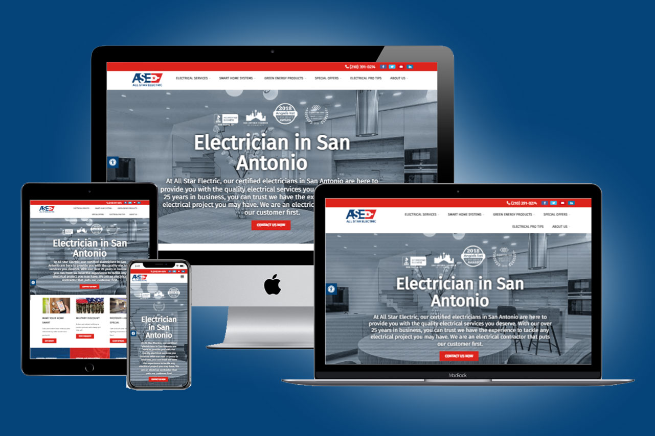 San Antonio Residential Services Web Design