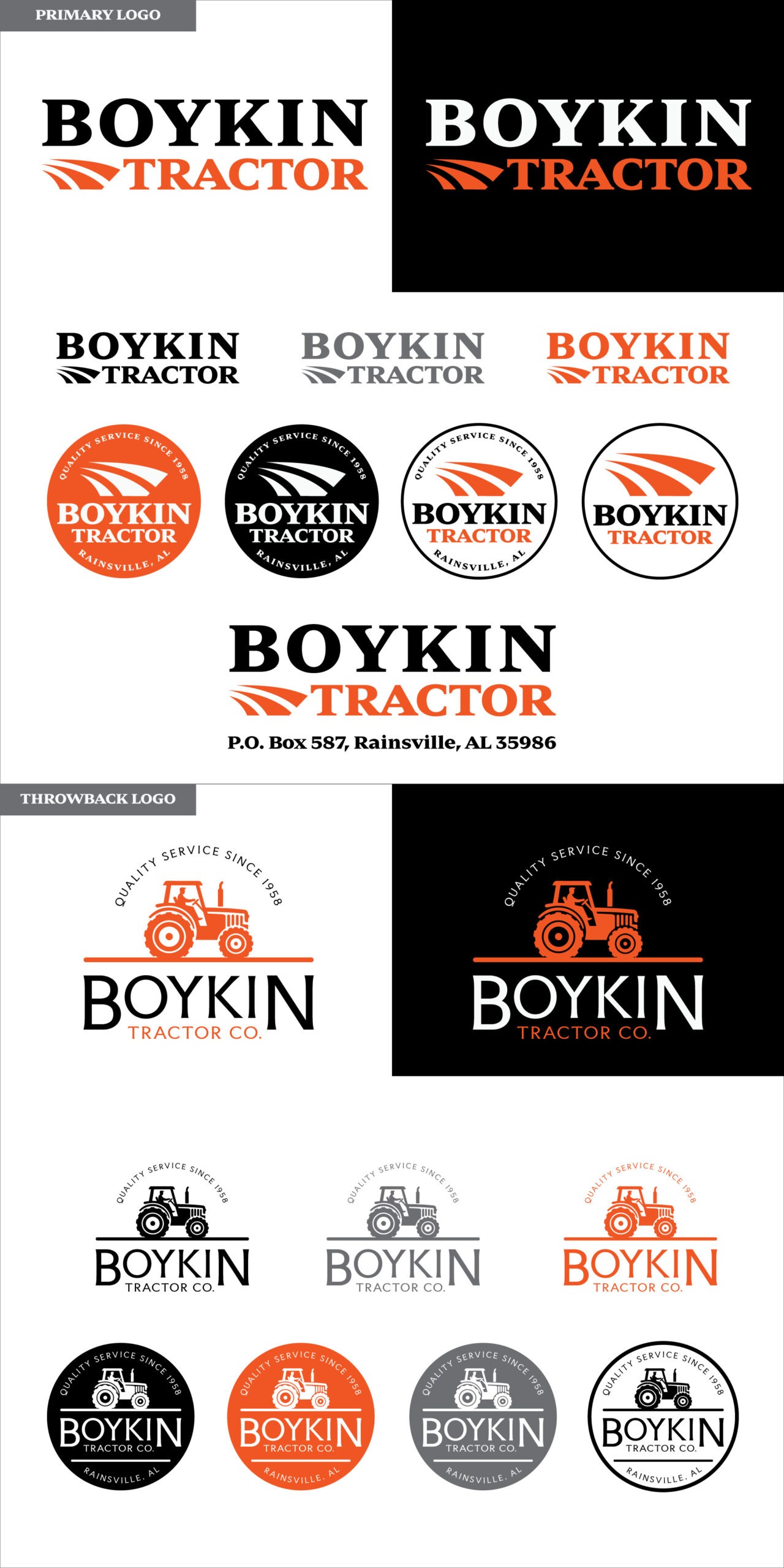 Boykin Tractor Logo designed by Strottner Designs